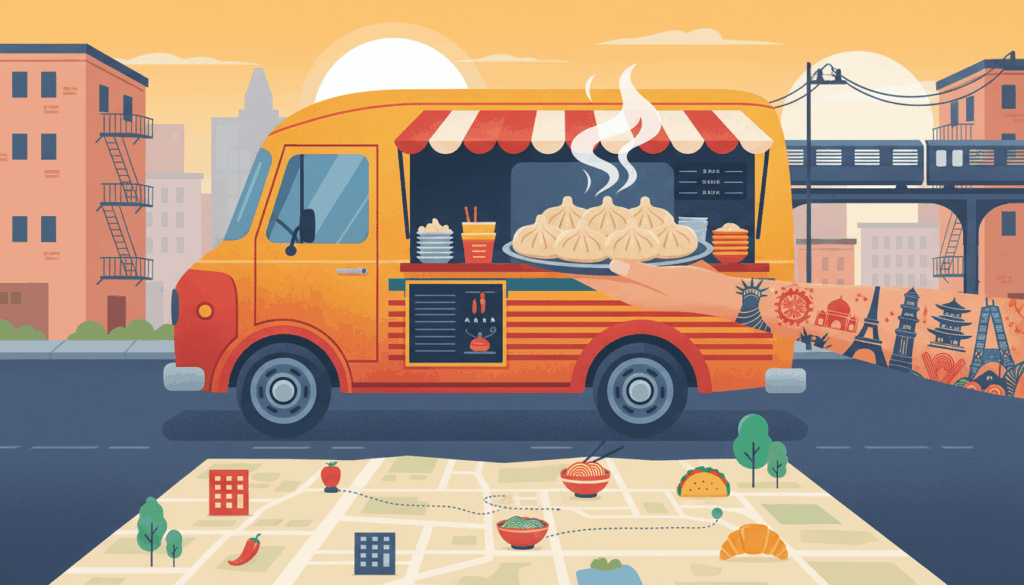 jackson-heights-momos - HelpNewYork.com Steaming Tibetan momos from a street vendor in Jackson Heights Queens