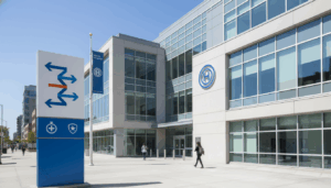 NYC Health + Hospitals exterior signage