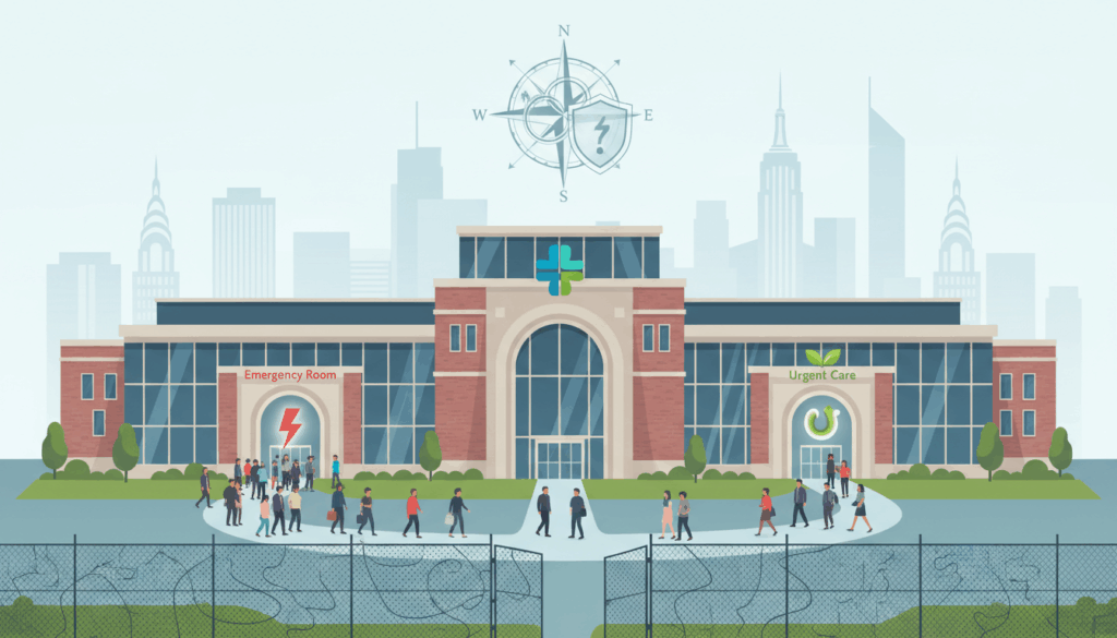 NYC Health + Hospitals exterior signage