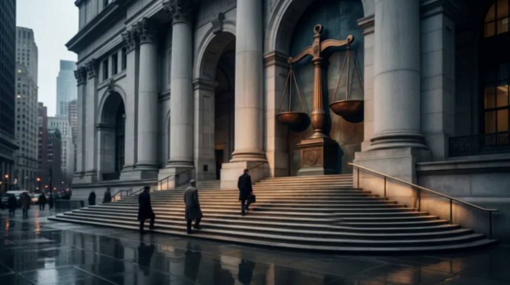 NYC legal rights and civic justice — courthouse architecture editorial